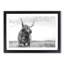 Highland Cow in Abstract - Framed Print-55763259-55763260