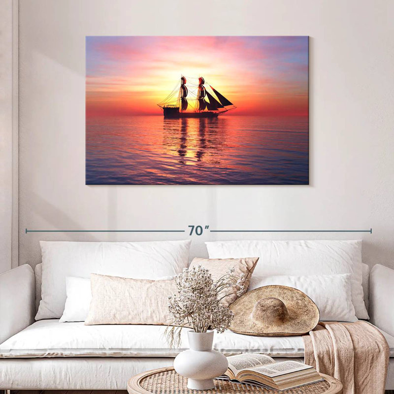 Silhouette de bateau Mehar, H 30 po x l 45 po