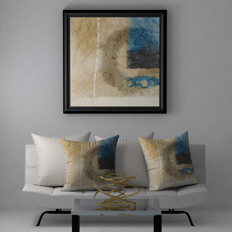 Housse de coussin décorative carrée et insert, 24" X 24"