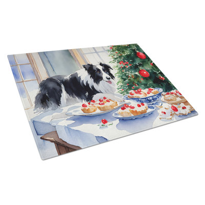 Planche à découper en verre Border Collie