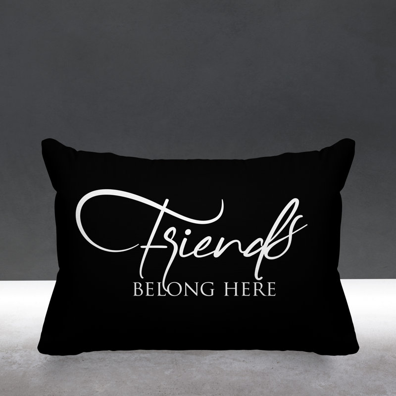Aspire Outdoor Reversible Throw Pillow, Black