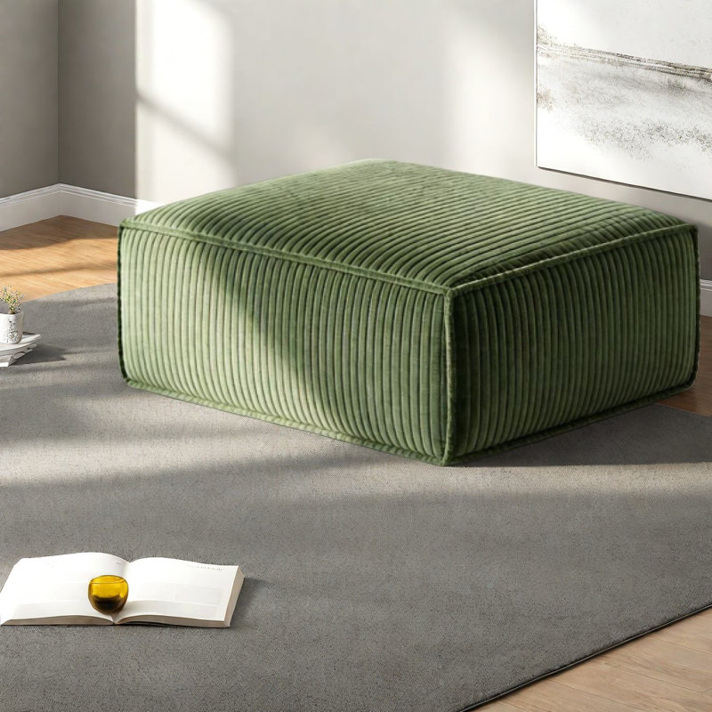 Canapés modulaires verts spacieux avec mousse confortable pour la vie familiale