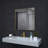 1.3" Thick Rectangle Metal Framed Bathroom Vanity Mirror, Decorative Mirror Wall Mirror with Tempered Glass-2079370086-2079370091