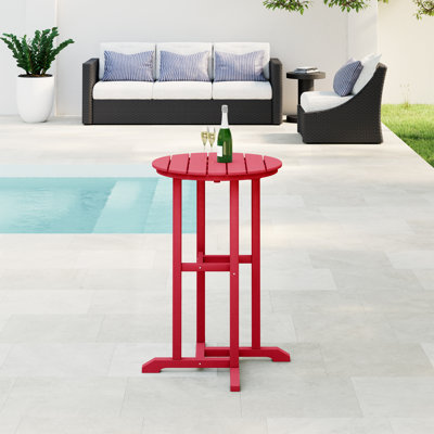 Asaiah Round Outdoor Bar Table