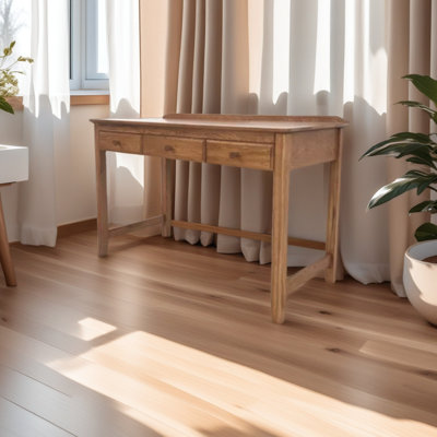 Bureau simple à trois tiroirs en bois massif