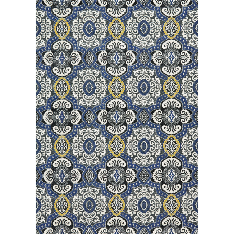 Tapis oriental indigo Albin, Rectangle 10 pi x 13 pi 2 po