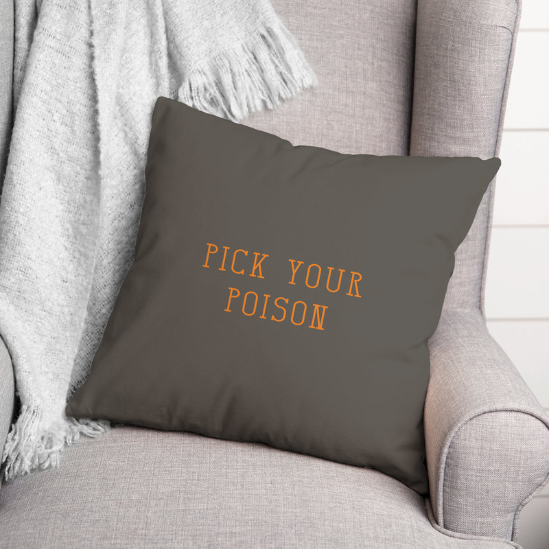Reversible Throw Pillow, 16" x 16"