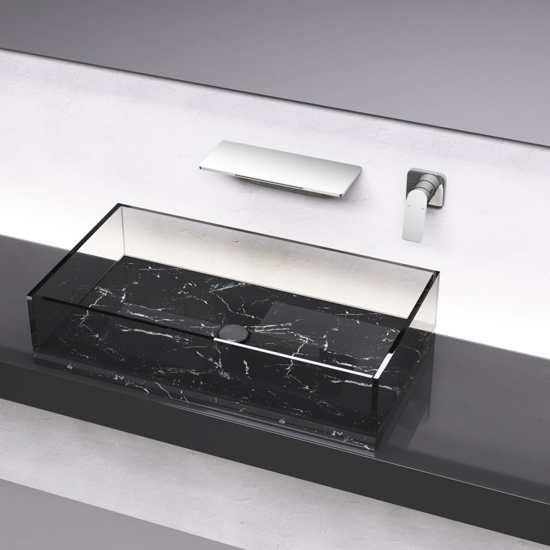 Waterfall Bathroom Sink Faucet, Composed Of Brass, Single Mechanism For Effortless Water Temperature And Flow Regulation, To Make Use Counter Space Comprised Modulation, Most