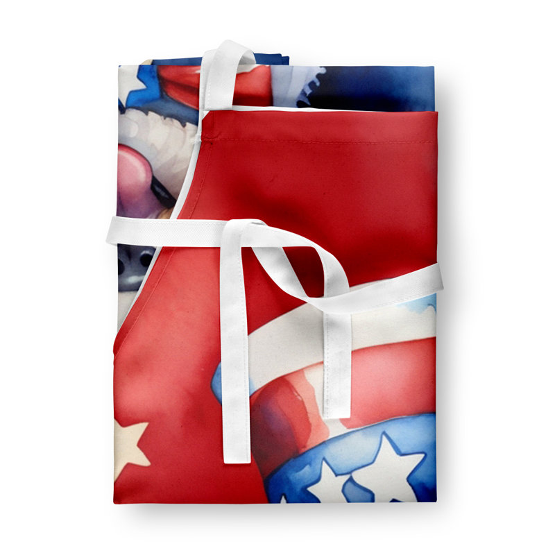 Patriotic American Apron, Bichon Frise