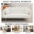  71" Velvet Convertible Loveseat Sofa with Adjustable Backrest & 2 Pillows-552533608