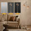 Boho Rattan Floor Lamp With Faux Wood Tree Design, Beige Pinecone & Leaf Accents