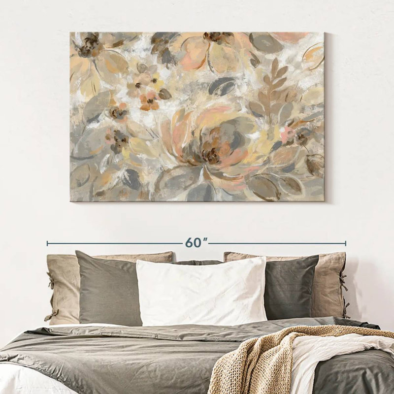 Avery Ivory Floral, 34" H x 51" W