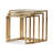 Ensemble de 3 tables gigognes Savannah Breeze - Or vif