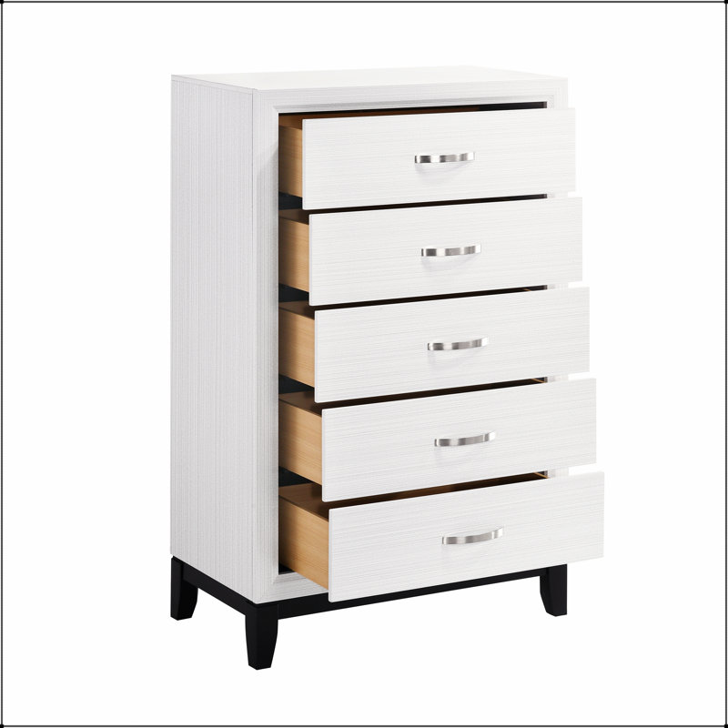 Commode de rangement 5 tiroirs Modern Contemporary