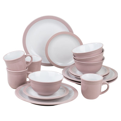 Helene 16 Piece Stoneware Dinnerware Set - Service for 4