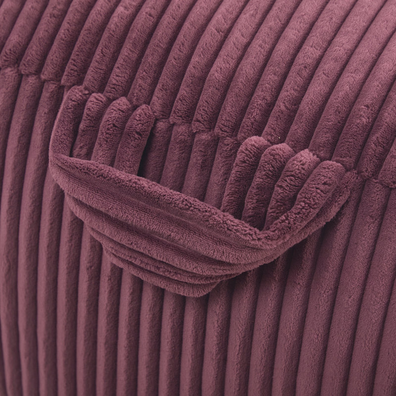 Grand canapé-lit avec repose-pieds Lounger, Wine Red