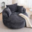 Fauteuil d'appoint rond, fauteuil demi-tonneau pivotant sur chenille à 360 °, canapé-lit moelleux moderne-1531300146
