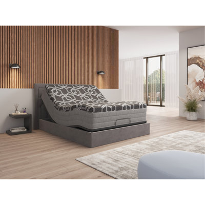 Très grand matelas 14 po - Ultra mousse avec couche de glace rafraîchissante, gel de cuivre de 3 po et graphite, noyau HD pour le soutien, fait en rafraîchissement,