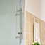 Porte de douche coulissante simple sans cadre 56-60 "x H 76" avec verre transparent antidéflagrant-47431430
