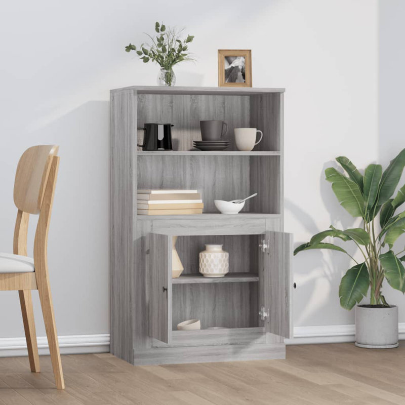 Andersonburg 60 Cm Wide Highboard, Grey Sonoma