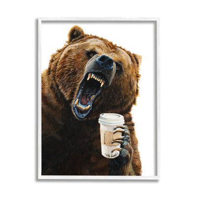 " Roaring Bear With Coffee "