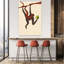 Reproduction d'art mural, singe suspendu, poire, singe abstrait, nature, fruits-130642037