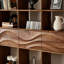 Bibliothèque en bois massif de style simple