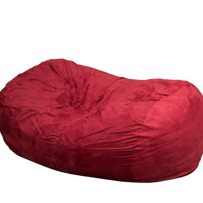 Firefly 6.5 Foot Cylindrical Bean Bag, Red