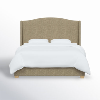 Allis Upholstered Wingback Bed