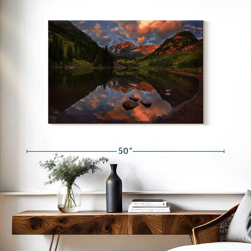 Alvord Maroon Bells Lake, H 26 po x l 39 po