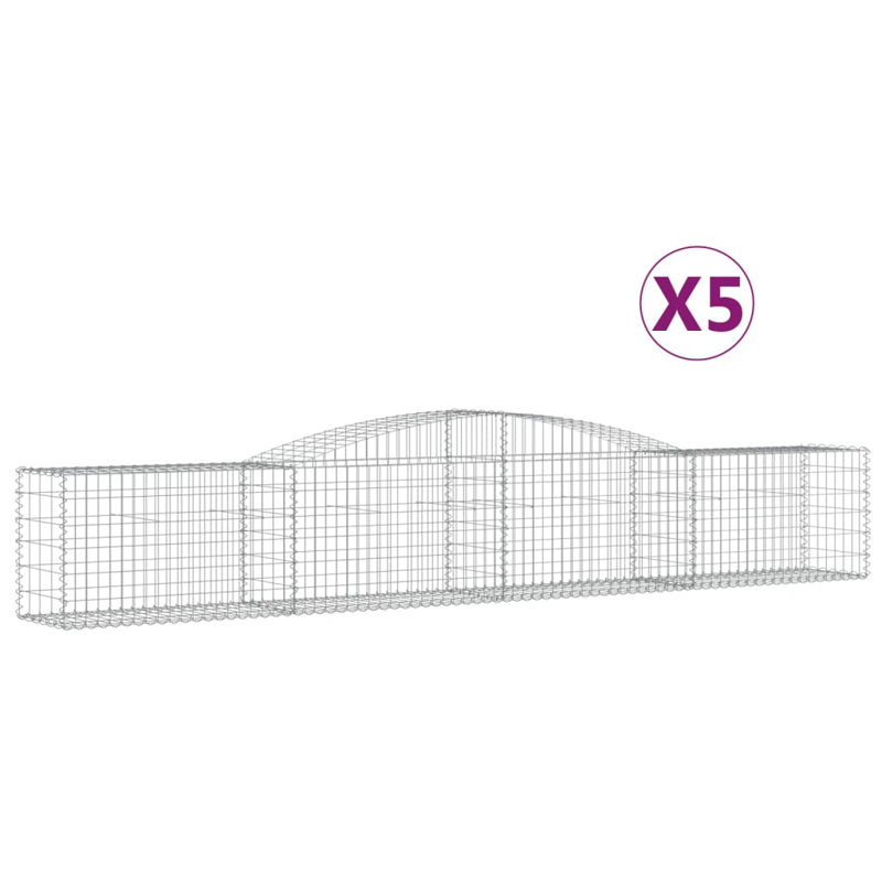 Clôture en métal argenté H 31,5 po x l 157,5 po