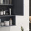 Armoire murale Kleankin Farmhouse, armoire à pharmacie murale avec tablette ouverte et tablette réglable, rangement pour salle de lavage