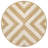 Adwin Two-Tone Chevron Round Jute Cream/Natural Rug-703674862