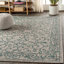 Tapis d'intérieur / extérieur gris / bleu sarcelle texturé Hagerman-1333947041