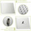 Pomme de douche carrée double nickel brossé 16 pouces, fixation carrée au plafond, couleur-120951929