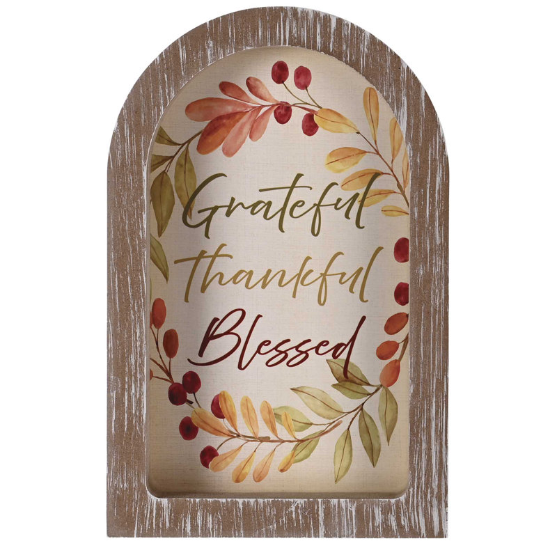 Framed Arch Grateful Thankful Blessed