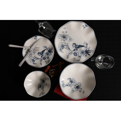 Tuckerman Porcelain China Dinnerware Set 24 Piece - Service for 6