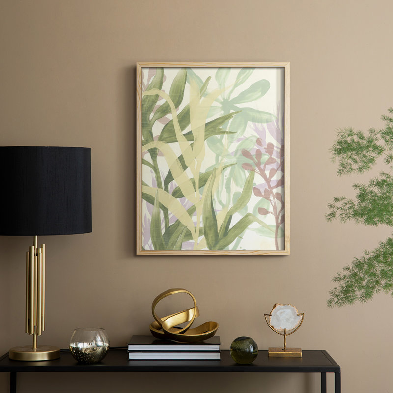«Dreamy Tropical Leaves I», Naturel, H 15 po x l 12 po