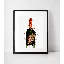 Champagne Bottle - Single Picture Frame Print