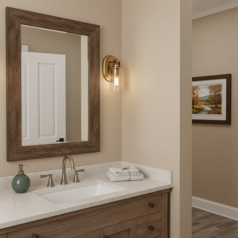 April Dimmable Bath Sconce, Heritage Brass