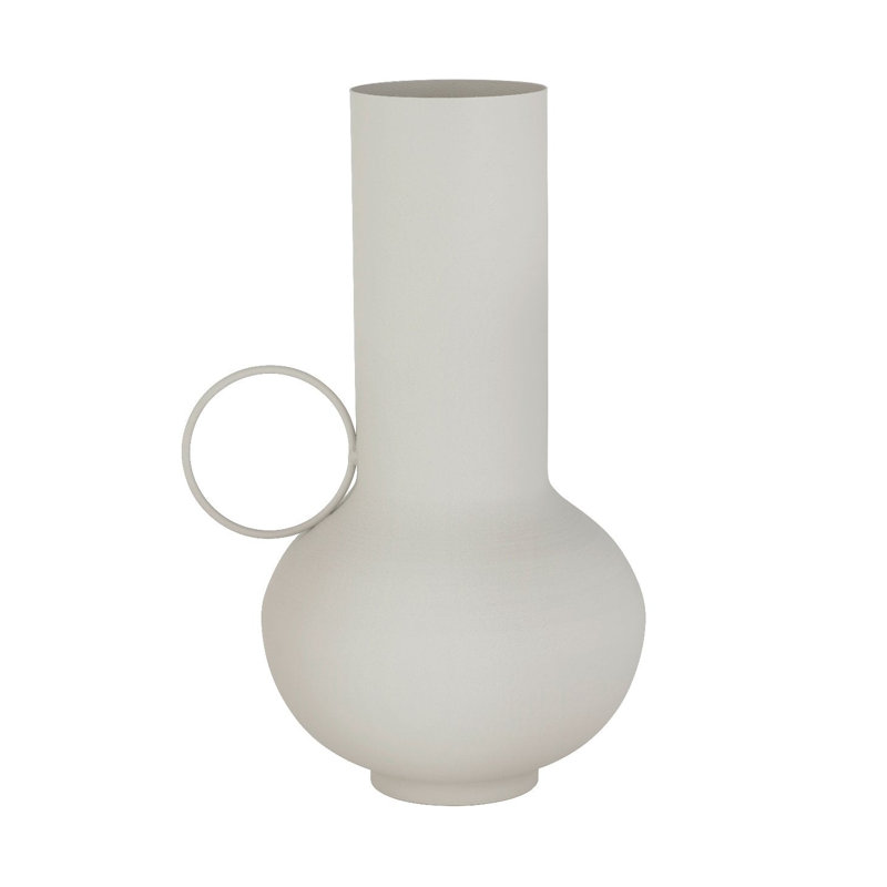 LOHA Steel Table Vase, 13"H x 7.10"W x 7.10"D