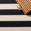 Tapis rayé beige / noir intérieur / extérieur Mestas-1643169044
