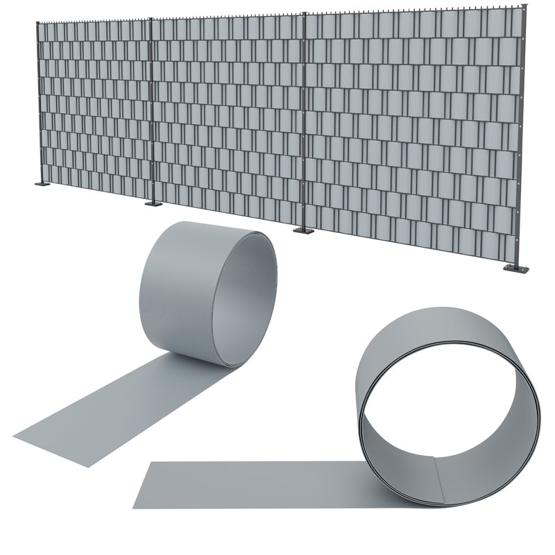 Hard PVC Privacy Screen Strips for Double Bar Fences, Wind Protection, Weatherproof, Easy to Install, Privacy Screen Fence Film Opaque for Garden Fence, Balcony