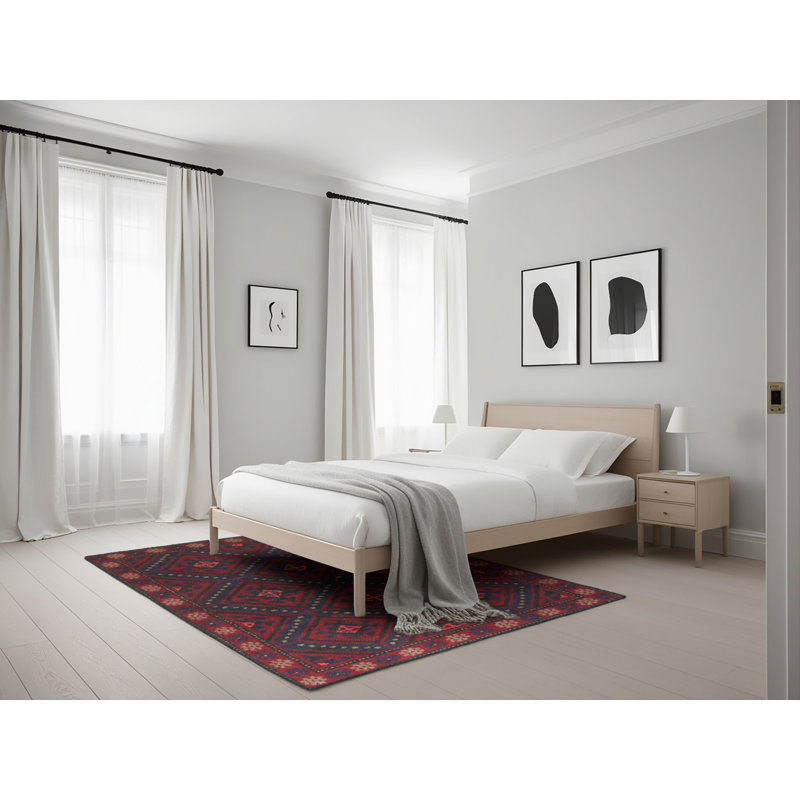 Tapis rouge à motif sud-ouest, Rectangle 5 pi x 7 pi