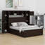 Lit en bois avec armoire tout-en-un, tablette et prises, lit gigogne-1815902694