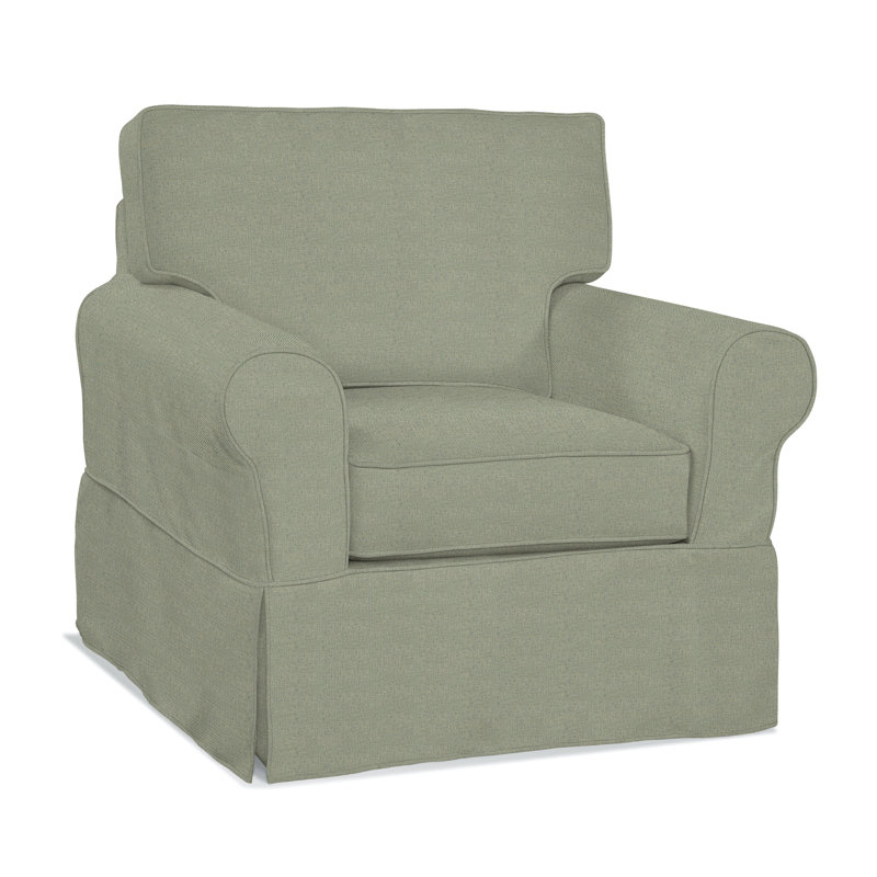 Bedford Upholstered Accent Chair, Green Performance Fabric; 0851-54