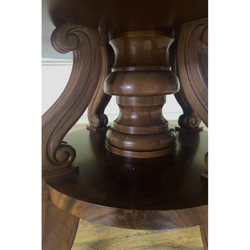 Round Mahogany Dining Table For Seating 10-12 People 