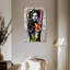Portrait de femme grunge sur toile, ensemble de 3 pièces-1951568963