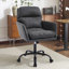 Cuir artificiel, cuir synthétique, base noire, hauteur réglable, convient au bureau, à la chambre à coucher, à la coiffeuse et à d'autres environnements. Une chaise de bureau-1234715780-1234715781