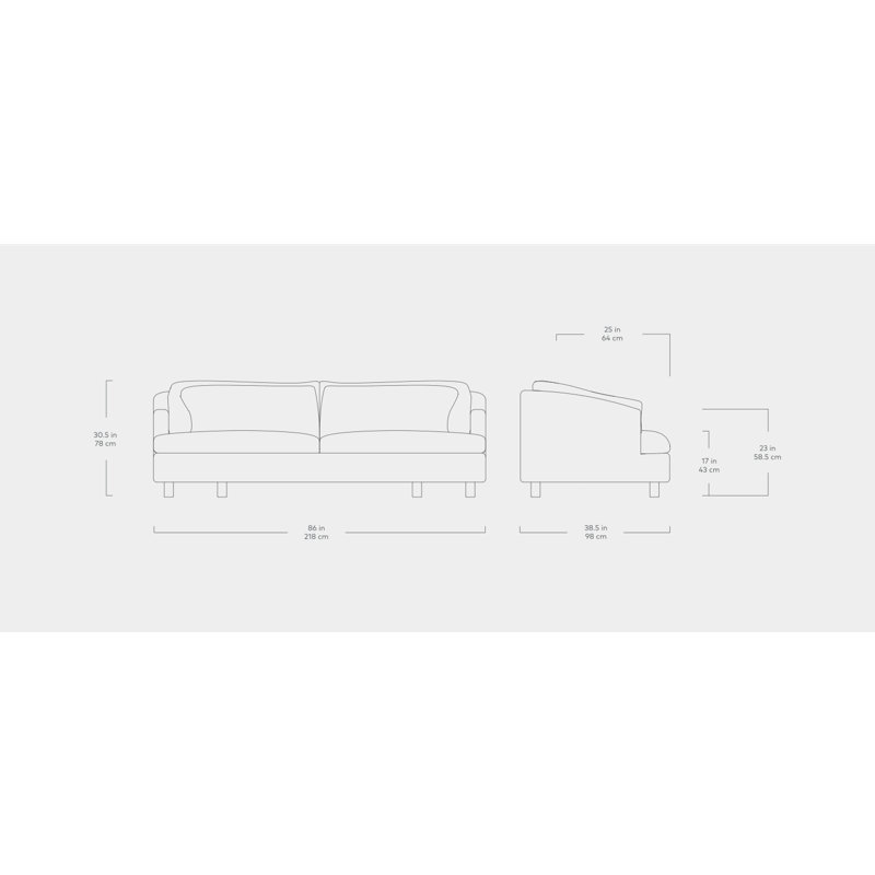 Thalia Sofa, Velvet Cocoa